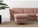 Polsterhocker HOME AFFAIRE "Trelleborg", rosa (altrosa), B:58cm H:48cm T:58cm, 95% Polyester, 5% Polyamid, Hocker, Polsterhocker, mit Cord-Bezug, mit Staufach, inkl. Federkern-Polsterung