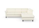 Ecksofa SIT & MORE "Marano L-Form", beige (creme), B:252cm T:216cm, 98% Polyester, 2% Polyamid, Sofas, Ecksofa, inklusive Kopfteilverstellung, wahlweise mit Bettfunktion, Bettkasten