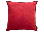 Dekokissen APELT "Magnus", rot (rot, unifarben), B:46cm L:46cm, Obermaterial: 100% Polyester, Dekokissen_Sitzkissen_Kissenhüllen, Dekokissen