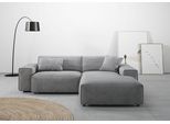 Ecksofa HOME AFFAIRE "Glimminge L-Form auch in Breitcord, Feincord + Easy care-Bezug", grau, B:234cm H:71cm T:191cm, 12% Polyaxryl, 88% Polyester, Sofas, Ecksofa, Breite 234, Zierkissen