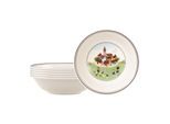 Schale VILLEROY & BOCH "Dessertschalen Design Naif ø 14 cm 6er Set bunt", bunt, Schüsseln, Schale