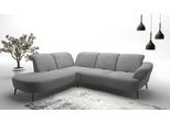 Ecksofa SIT & MORE "Dance, L-Form, inkl. Sitztiefenverstellung", grau, B:302cm H:91cm T:270cm, 100%Polyester, Sofas, Ecksofa, inkl. Click&Seat, optional mit Kopfteilverstellung