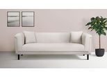 2-Sitzer HOME AFFAIRE "AGNIA B/T/H: 180/85/71 cm", beige (creme), B:180cm H:71,5cm T:85cm, 100% Polyester, Sofas, 2-Sitzer, incl. Zierkissen, auch in Cord und Bouclé
