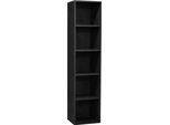 Aktenregal MÄUSBACHER "Big System Office", schwarz (schwarzstahl), B:41cm H:180cm T:36cm, Holzwerkstoff, Regale, Aktenregal, Breite 41 cm