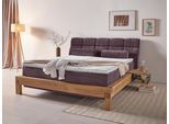 Boxspringbett HOME AFFAIRE "Villads", lila (viola), B:199cm L:231cm, Komplettbetten, Boxspringbett, Liegefläche: 180/200 cm, Inside-Boxspring-Unterbau, recycelte Stoffe