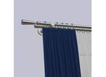 Gardinenstange INDEKO "Johannesburg", silber (edelstahlfarben), L:380cm, Eisen, Gardinenstangen, Gardinenstange