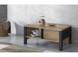 Couchtisch HOME AFFAIRE "Olin", schwarz (appenzeller fichte, schwarz matt, appenzeller fichte), B:90cm H:42cm T:56cm, Tische, Couchtisch, Breite 90 cm