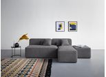 Ecksofa HOME AFFAIRE "Sundstrup L-Form", grau (anthrazit), B:220cm H:76,5cm T:153cm, 100% Polyester, Sofas, Ecksofa, Modulserie, individuelle Zusammenstellung