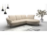 Ecksofa SIT & MORE "Dance, L-Form, inkl. Sitztiefenverstellung", beige (sand), B:313cm H:91cm T:208cm, 100% Polyester, Sofas, Ecksofa, inkl. Click&Seat, optional mit Kopfteilverstellung