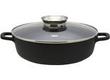 Servierpfanne ELO "Alucast", schwarz, H:8,3cm Ø:32cm, Pfannen, Servierpfanne, Induktion