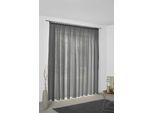 Vorhang WIRTH "Sunday" Gr. 2, grau (dunkelgrau), B:141cm H:175cm, Jacquard, Baumwolle, Polyester, Gardinen, Vorhang, nach Maß