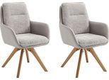 Esszimmerstuhl HOME AFFAIRE "Barcelona", grau (grau, braun, grau), H:92cm T:59cm, Metall, Stühle, Esszimmerstuhl, verschiedene Gestelle in Holz oder Metall