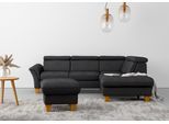 Ecksofa HOME AFFAIRE "Lindgren L-Form", grau (anthrazit), B:249cm H:84cm T:217cm, 100% Polyester, Sofas, Ecksofa, wahlweise mit TV-Funktion, Stauraum und Kopfteilverstellung