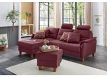 Ecksofa HOME AFFAIRE "Palmera L-Form, B: 244 cm - OTTO. Verlässliche Qualität.", rot (bordeaux), B:244cm H:89cm T:163cm, 100% Polyester;Struktur (100% Polyester);Luxus-Microfaser in Lederoptik (100% Polyester), Sofas, Ecksofa, optional Bettfunktion & Bettkasten, Federkern