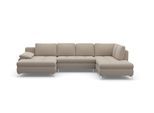 Wohnlandschaft SIT & MORE "Latigo U-Form", beige, B:326cm T:201cm, Sofas, Wohnlandschaft, mit Recamiere, wahlweise mit Bettfunktion und Bettkasten
