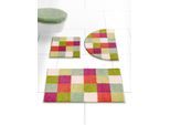 Badematte GRUND Gr. 3, bunt (koralle, grün), rechteckig (60cm x 100cm ), 1 Stk., Badematten, Badematte