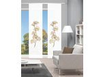 Schiebegardine VISION S "BERTO 2er SET" Gr. 1, beige (sand), B:60cm H:260cm, Polyester, Gardinen, Schiebegardine, Schiebevorhang Digidruck 2er Set BERTO
