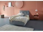 Polsterbett "Adamas", grau, L:210cm, Bezug: 100% Polyester, Polsterung: Polsterwatte, Material Gestell: gepolsterter Holzwerkstoff, WESTFALIA SCHLAFKOMFORT, Betten, Polsterbett, auch mit Bettkasten, Knopfheftung mit Strasssteinen