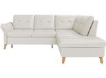 Ecksofa SIT & MORE "Göteborg", weiß (reinweiß), B:250cm H:90cm T:226cm, Sofas, Ecksofa, inkl. Sitztiefenverstellung, wahlweise mit Bettfunktion & Bettkasten