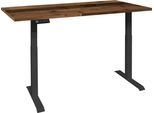 Schreibtisch MÄUSBACHER "Big System Office", braun (schwarz matt, texas oak, schwarz matt, texas oak), B:160cm, Tische, Schreibtisch, Breite 160 cm, elektrisch höhenverstellbar