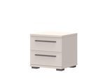 Nachtkonsole OTTO HOME "Opera Nachtkommode, Nachttisch, 2 oder 3 Schubladen, Made in Europe", beige (cashmere farbe), B:45cm H:43cm T:40cm, Sideboards, Nachtkonsole, UV lackiert, Soft Close Funktion, ideal passend zum Boxspringbet