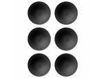 Schale VILLEROY & BOCH "Schale Manufacture Rock Ø 29 cm 6er Set schwarz", schwarz, L:28,5cm, Schüsseln, Schale
