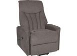 TV-Sessel DUO COLLECTION "Bonnyville 2 mit 2 Motoren, elektrischer Aufstehhilfe", grau (dunkelgrau), B:79cm H:110cm T:96cm, 92% Polyester, 8% Nylon, Sessel, TV-Sessel, Relaxfunktion und Taschenfederkern mit Stahlwellenunterfederung
