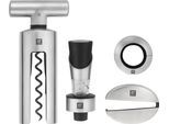 Weinflaschenöffner ZWILLING "Sommelier", silber (silberfarben), Edelstahl, Flaschenöffner, Weinflaschenöffner, Sommelier Set, Edelstahl, 4-tlg.