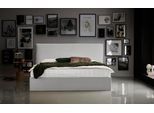 Bettgestell "Melody", grau (hellgrau), B:182cm H:107cm L:213cm, Bettgestell und seitliche Einfassung der Matratzen: Cord, ATLANTIC HOME COLLECTION, Betten, Bettgestell, mit Bettkasten und Lattenrost