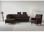 Ecksofa SIT & MORE "Göteborg", braun (dunkelbraun), B:250cm H:90cm T:226cm, Sofas, Ecksofa, inkl. Sitztiefenverstellung, wahlweise mit Bettfunktion & Bettkasten