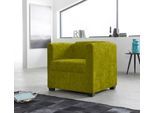 Sessel HOME AFFAIRE "Bob Cocktailsessel, Clubsessel, Loungesessel", grün (apfel), B:72cm H:68cm T:75cm, Luxus-Microfaser (92% Polyester, 8% Nylon) );Struktur fein ( 100% Polyester);Struktur in Chenille-Optik (30% Polyester, 70% Polyacryl);Chenillestruktur (40% Polyester, 60% Polyacryl), Sessel, Sessel, in verschiedenen modernen Farben und Qualitäten