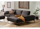 Ecksofa W.SCHILLIG "run, Designsofa mit tollem Sitzkomfort, bequem, L-Form", braun (mocca z73), B:319cm H:88cm T:178cm, Longlife Xtra-Leder Z73: Naturwalkleder der Luxusklasse aus den erlesensten Rohhäuten. Hautstärke 1, 1 – 1, 3 mm;ROHLEDER Jacquard-Flachgewebe Q2 W60 (63% Polyester, 37% Polyacryl);ROHLEDER Chenille-Flachgewebe Q2 W77 (68% Polyacryl, 32% Polyester);Stoff S37 (100% Polyester), Sof