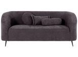 3-Sitzer HOME AFFAIRE "Ashly", grau (anthrazit), B:184cm H:81cm T:80cm, 100% Polyester, Sofas, 3-Sitzer, in 3 Bezugsvarianten, Bouclé, Samtoptik und Struktur weich.