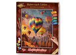 Malen nach Zahlen SCHIPPER "Meisterklasse Premium - Heißluftballons", bunt, Malvorlagen, KinderB:40cm H:50cm, Malen nach Zahlen, Made in Germany, B:40cm H:50cm