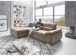 Ecksofa DIE PLANBAR "MP-IN16037 L-Form mit Federkern-Polsterung", braun (mandel), B:289cm H:85cm T:195cm, 100% Polyester, Sofas, Ecksofa, mit Sitztiefenverstellung & Zierkissen