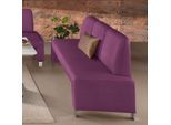 Polsterbank EXXPO - SOFA FASHION "Intenso, Sitzbank, Breite 182 cm, wahlweise in Leder oder Textil", pink (fuchsia), B:182cm H:91cm T:67cm, NaturLeder;Strukturstoff (Zusammensetzung: Polyester 100%);Luxus-Microfaser (Zusammensetzung: Aufgeflockte 100% Polyester Schicht mit Prägung);Cord (Zusammensetzung: Polyester 100%), Sitzbänke, Polsterbank, hohe Bodenfreiheit, frei im Raum stellbar, hoher Sitz