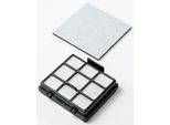 HANSEATIC Motorschutzfilter "HBVC80012WMC+HBVC80012DGMV Filter Set", schwarz (schwarz, weiß), 2 Stk., Filterkartuschen, Motorschutzfilter