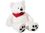 Kuscheltier HEUNEC "KUMA, Eisbär 140 cm", weiß, Plüschfiguren, KinderH:140cm, Polyester, Kuscheltier, mit individueller Bestickung; Made in Germany, H:140cm