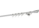 Gardinenstange MYDECO "20mm Rag Wandträger 6,5 cm", silber (edelstahlfarben), L:230cm, Gardinenstangen, Gardinenstange
