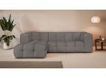 Ecksofa "TALISHA L-Form Designersofa, moderne Steppung, B/T/H: 276/178/75 cm", grau (taupe), B:276cm H:75cm T:178cm, 100% Polyester, LEGER HOME BY LENA GERCKE, Sofas, Ecksofa, aufwendig gepolstert, hoher Sitzkomfort