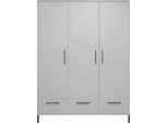Kleiderschrank MÄUSBACHER, weiß, neutral, B:148cm H:195cm T:51cm, Holzwerkstoff, Schränke, Kleiderschrank, Kleiderschrank Höhe 195" Breite "148"