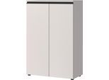 Aktenschrank GERMANIA "Lemont", braun (kaschmir), B:81cm H:120cm T:40cm, Holzwerkstoff, Schränke, Aktenschrank, 2-türiger Mehrzweckschrank wahlweise mit Schublade