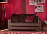 2-Sitzer HOME AFFAIRE "Renesse", braun (espresso), B:163cm H:90cm T:90cm, Samtvelours 100% Polyester;Luxus-Microfaser ALTARA NUBUCK (100% Polyester), Sofas, 2-Sitzer, lose Kissen, Keder an Sitzkissen