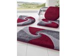 Badematte HAGEMANN Gr. 3, grau (grau, gemustert), (50cm x 80cm ), Badematten, Badematte