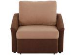 Schlafsofa HOME AFFAIRE "Sleepy", braun, B:108cm H:79cm T:94cm, Struktur grob/Kunstleder (90% Polyester, 10%Polyacryl);Struktur fein/Luxus-Microfaser (100% Polypropylen, 100% Polyester);Microfaser PRIMABELLE (100% Polyester), Sofas, Schlafsofa, mit Schlaffunktion und Boxspring Federung