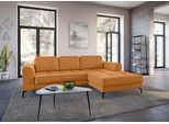 Ecksofa SIT & MORE "Bendigo L-Form", gelb (curry), B:284cm H:87cm T:175cm, Sofas, Ecksofa, inklusive Sitztiefenverstellung, Bodenfreiheit 15 cm, 2 Fußfarben