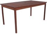 Gartentisch GARDEN PLEASURE "MADISON", braun, B:90cm H:74cm T:150cm, Tische, Gartentisch