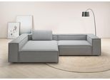 Ecksofa HOME AFFAIRE "Watertown, moderne XXL L-Form, 306 cm breit", grau (light, grau), B:306cm H:68cm T:191cm, 100% Polyester, Sofas, Ecksofa, Komfortabel mit tiefer Sitzfläche – ideal für große Wohnräume