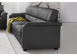 3-Sitzer SIT & MORE "Pisa", schwarz, B:182cm H:89cm T:90cm, Flachgewebe (100% Polyester) / Struktur (100% Polyester);Luxus-Microfaser ALTARA NUBUCK (100% Polyester) / Struktur (100% Polyester), Sofas, 3-Sitzer, mit Federkern