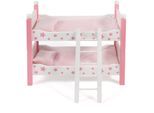 Puppenbett CHIC2000 "Stars Pink", pink (stars pink), Puppenmöbel, KinderB:28cm H:44cm T:28cm, Holzwerkstoff, MDF, Puppenbett, auch als zwei Einzelbetten verwendbar, B:28cm H:44cm T:28cm